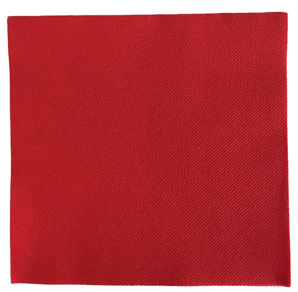 Röd servett Airlaid 40x40cm