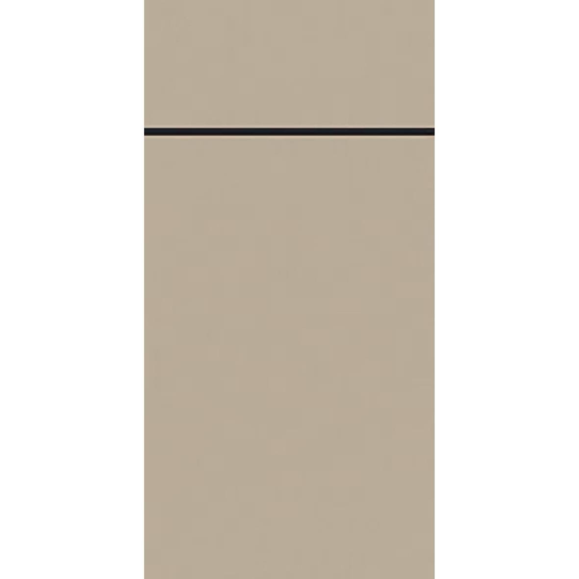 Servettficka Duni Dunisoft Duniletto i beige med svart linje, storlek 40x48cm