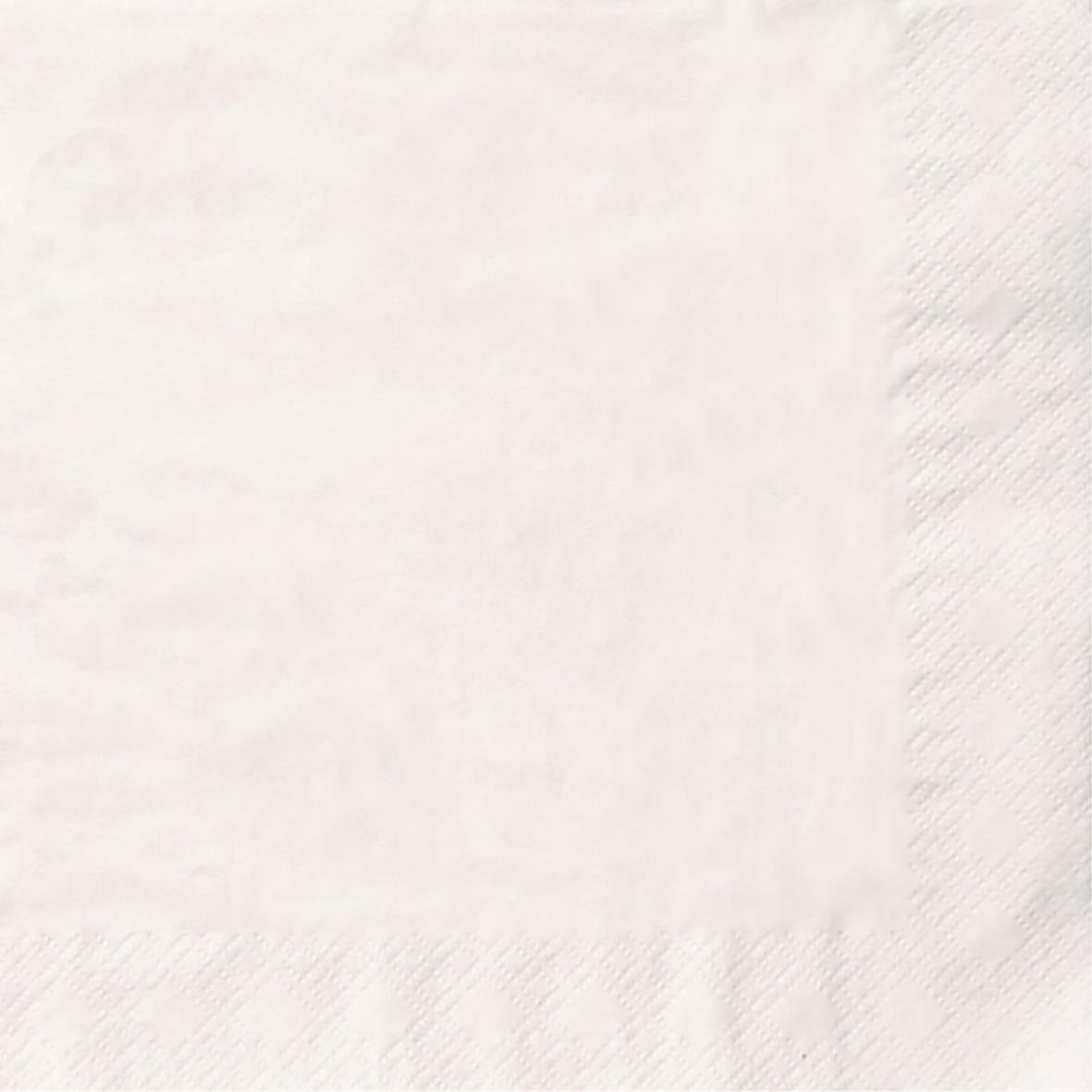 Vit tvålagrad servett i 40x40cm storlek