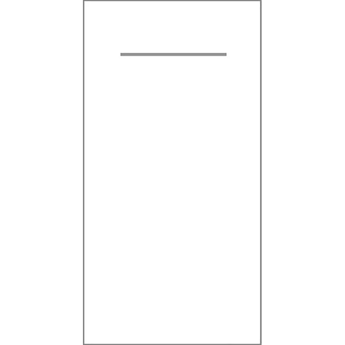 Vit servettficka Airlaid Pocket 1/8, 40x40cm, enkel användning