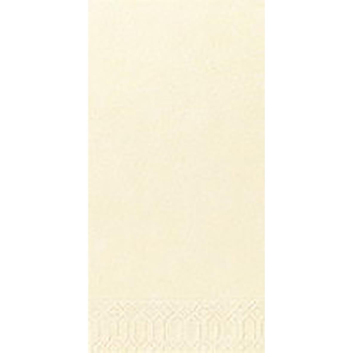 Servett Duni 3-lag vaniljfärgad med mönsterkant 33x33cm