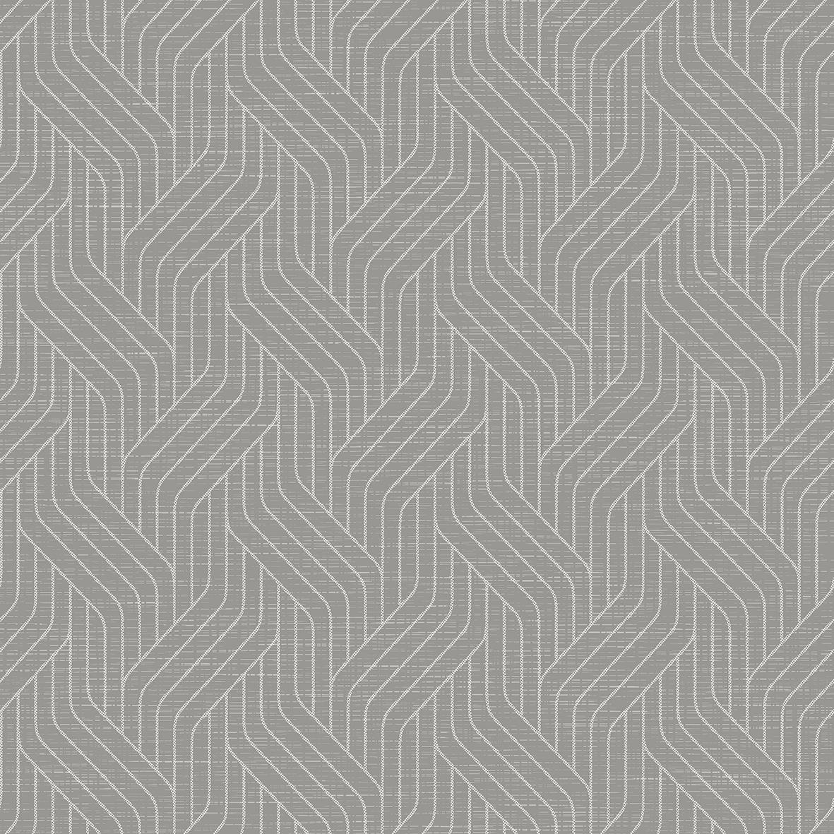 Servett Duni Dunisoft vävd granitgrå 40x40cm med geometriskt mönster