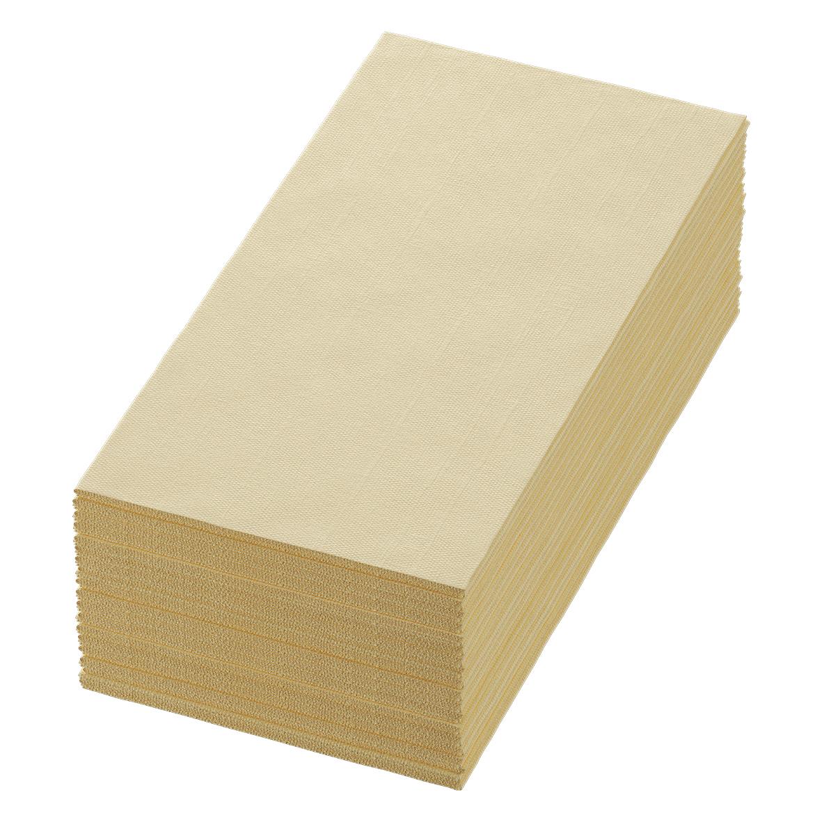 Servett Duni Dunisoft Bio 1/8 Vikt Vanilj 40x40cm, beige servetter i bunt