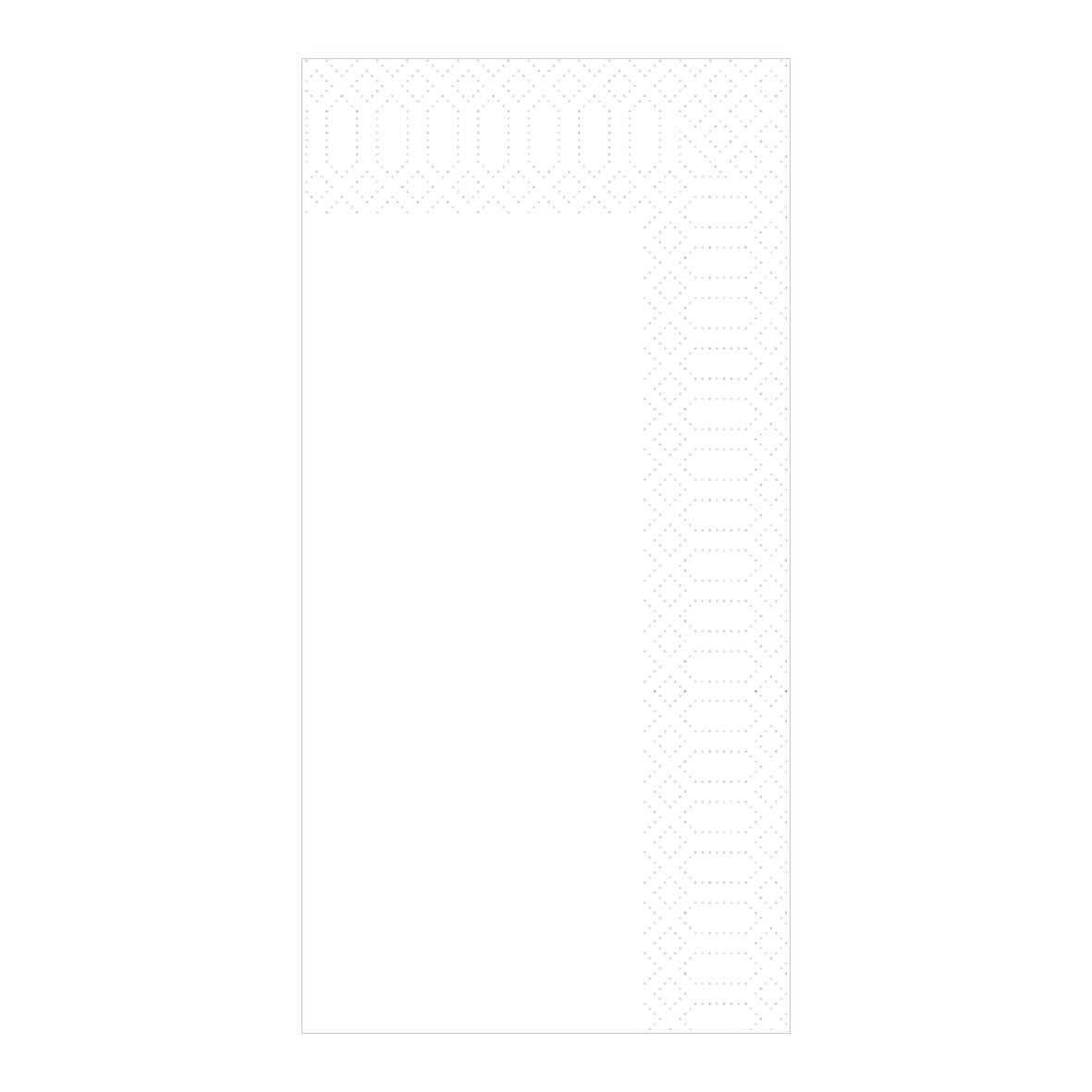 Vit servett Duni 2-lag 1/8, 40x40cm, vikt 40x40cm