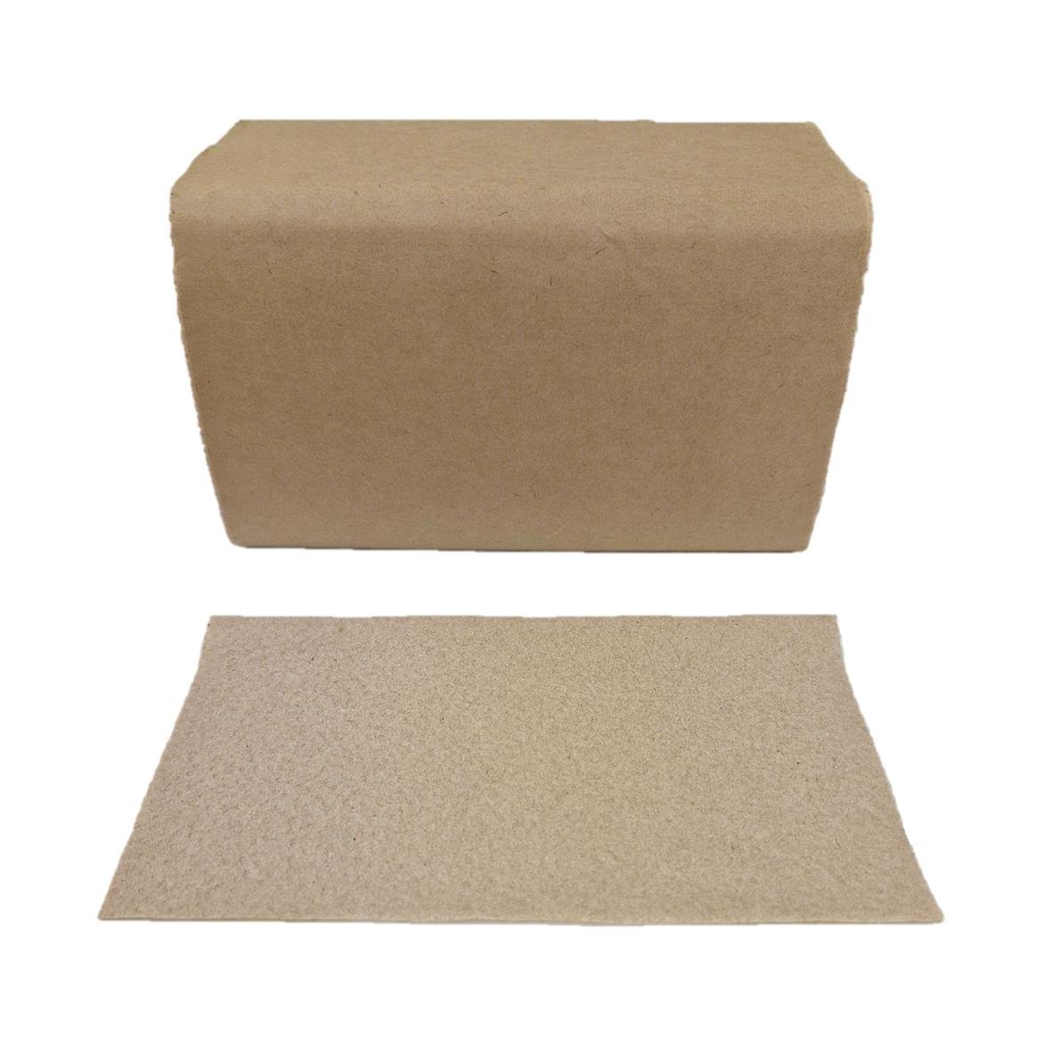 Brun engångsservett i 1-lags papper, 16x20cm, för dispenser