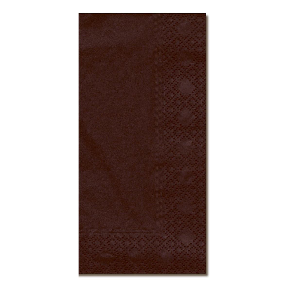 Svart 3-lags servett 39x39cm med vikt och mönster