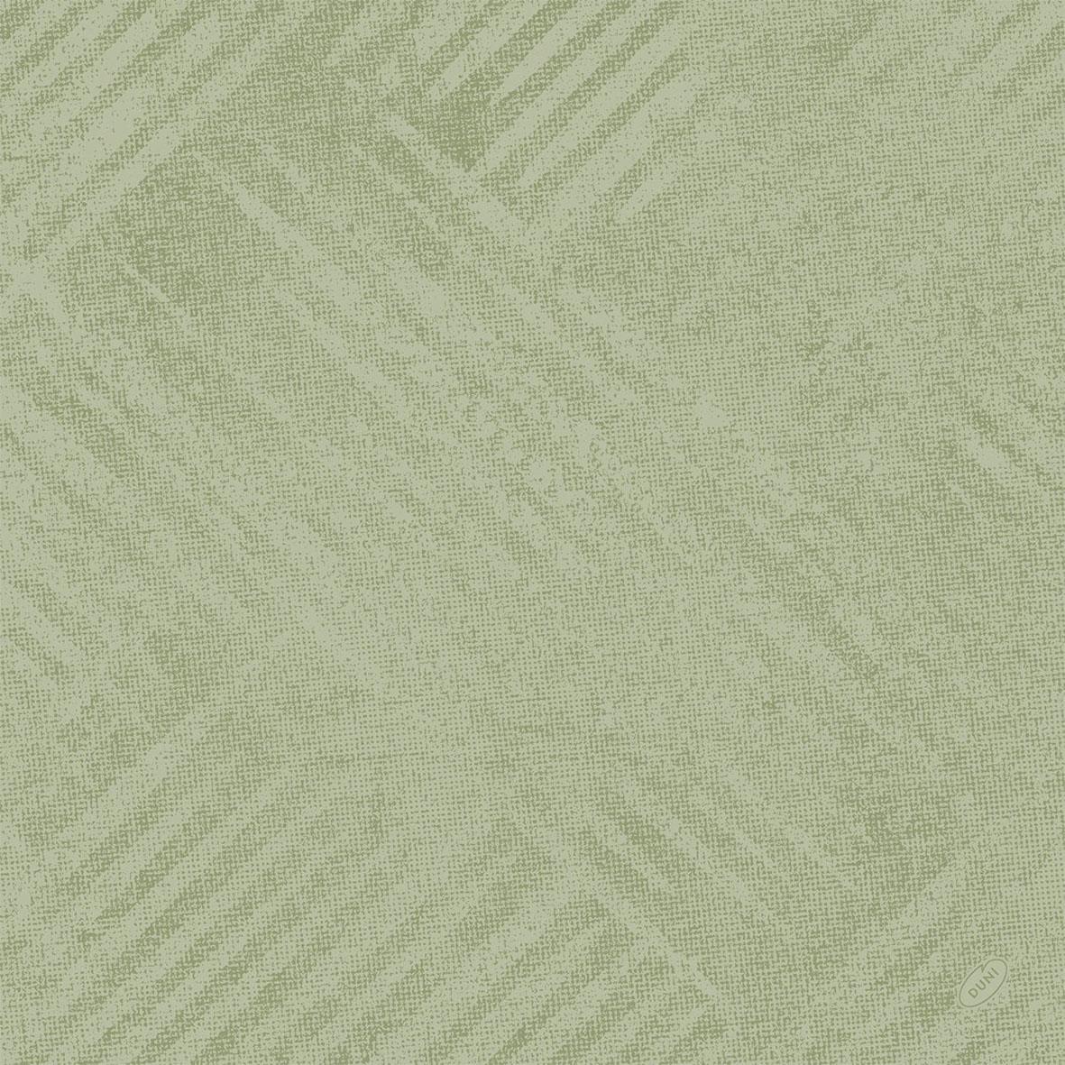 Ljusgrön servett Duni Dunisoft Loom 40x40cm med subtila diagonala mönster