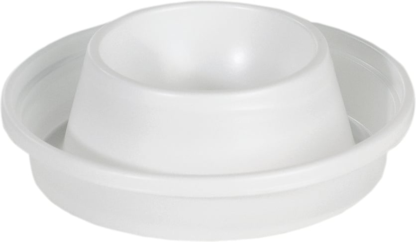 Vit plast äggkopp med plats för ett ägg, diameter 72 mm, höjd 20 mm