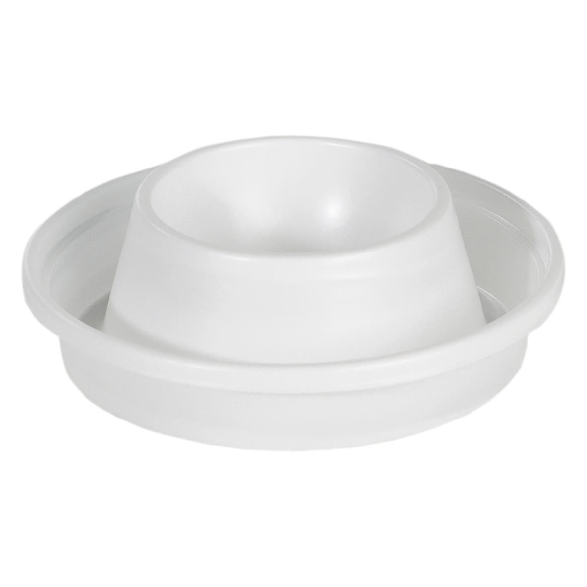 Vit plast äggkopp med plats för ett ägg, diameter 72 mm, höjd 20 mm