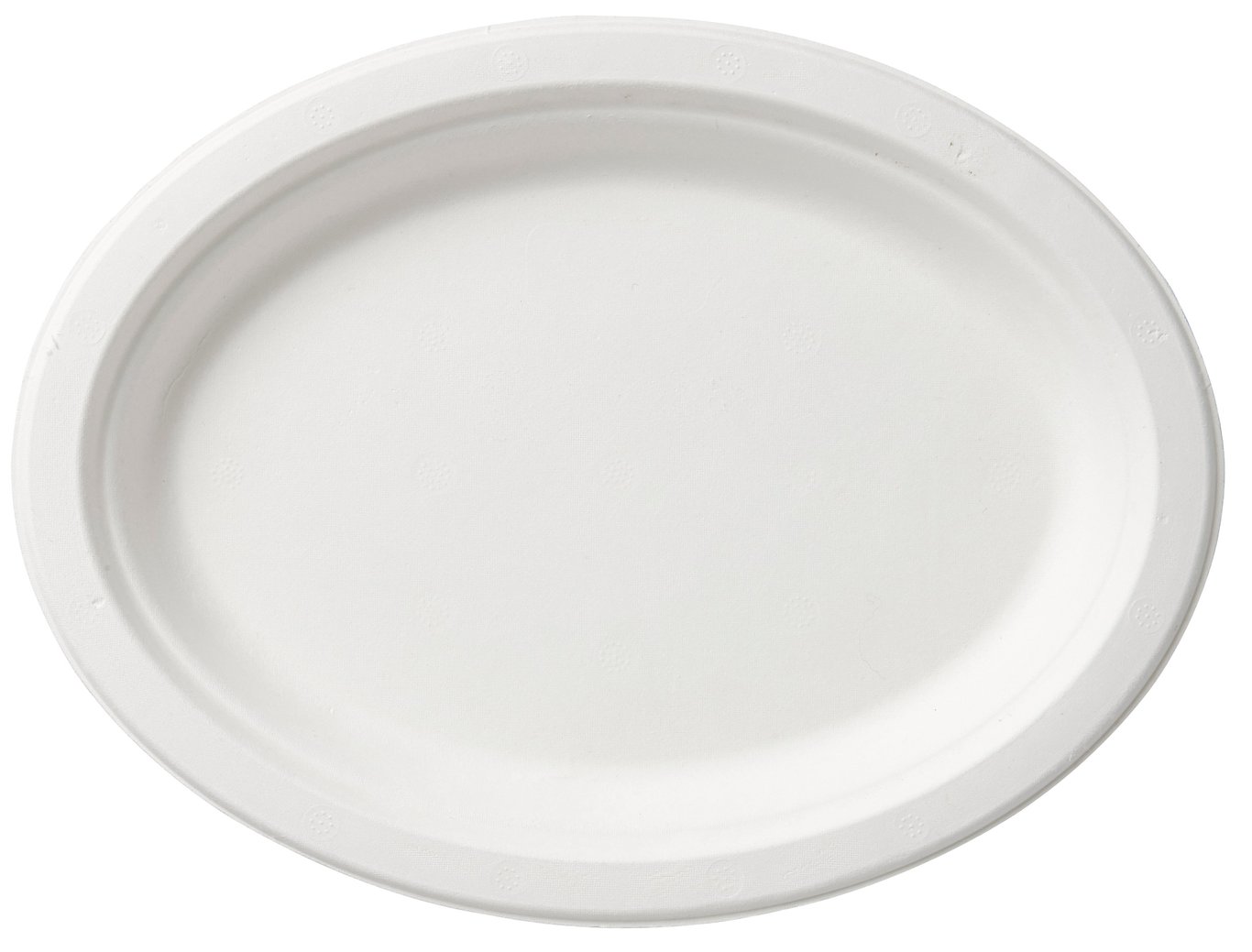 Papperstallrik Duni bagasse oval 26x19cm cm