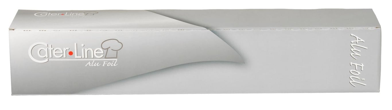 Aluminiumfolie Cater-Line Box 18my 44cm x 150m i vit förpackning