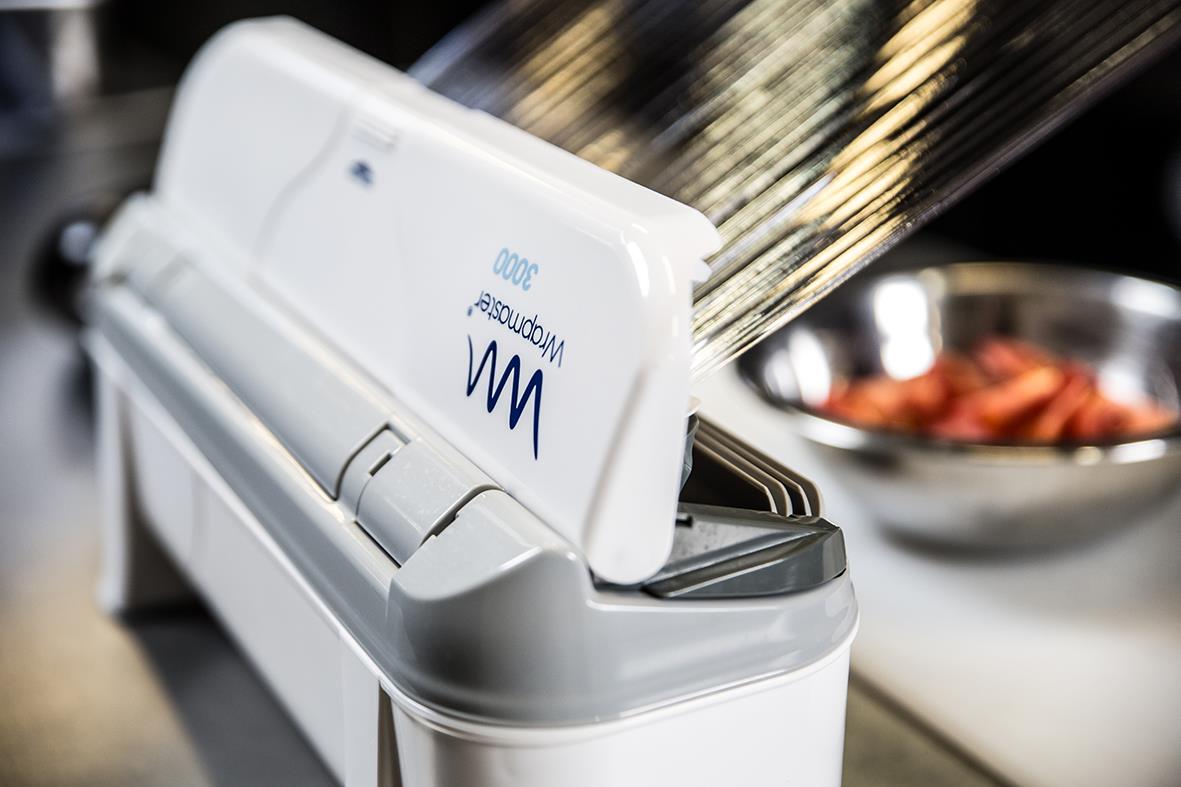 Dispenser Wrapmaster 3000 30cm 300m i vitt plasthölje