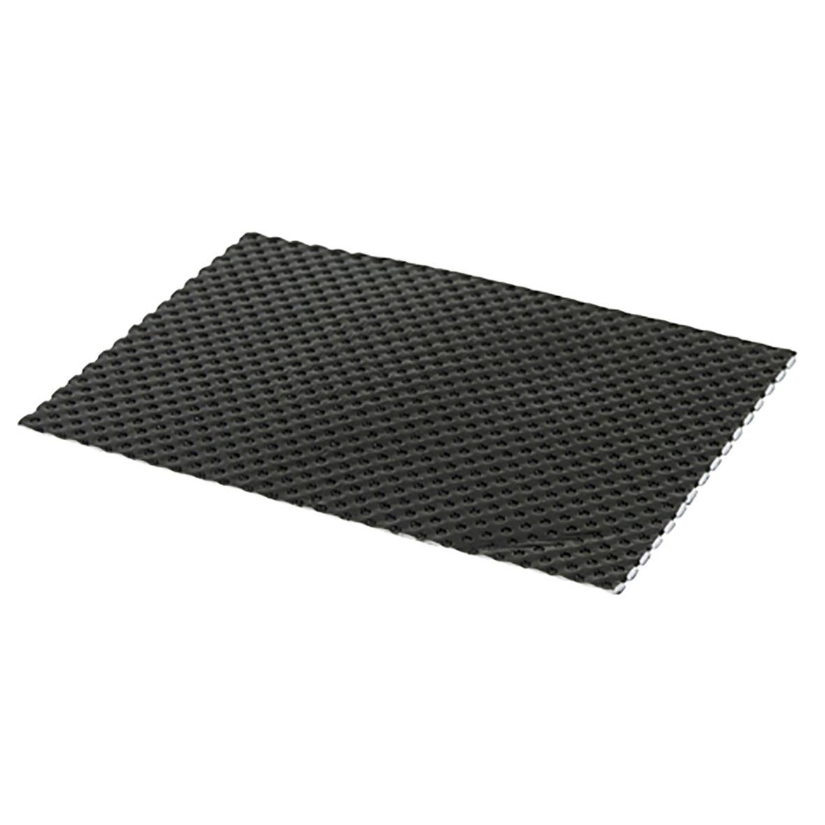 Svart absorberande matta i plast med hålmönster, 80x120 mm