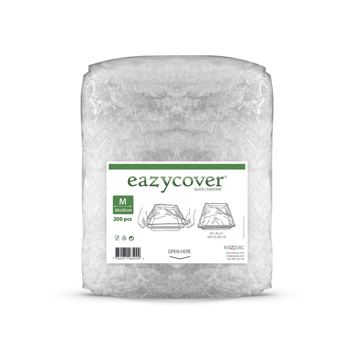 Plastöverdrag Eazycover Medium GN 1/2 i förpackning med 200 st