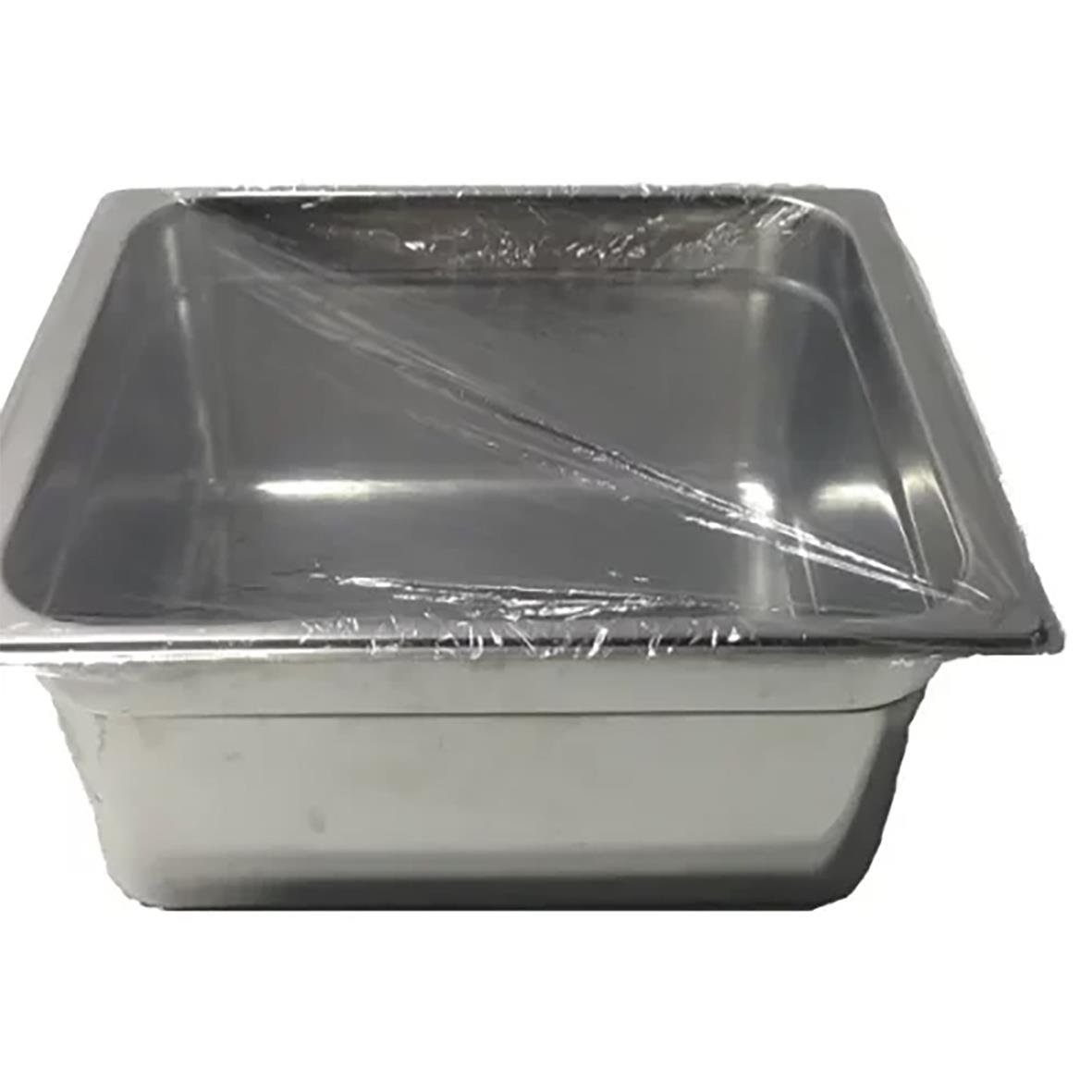 Plastöverdrag Eazycover Medium GN 1/2 över en metallbehållare