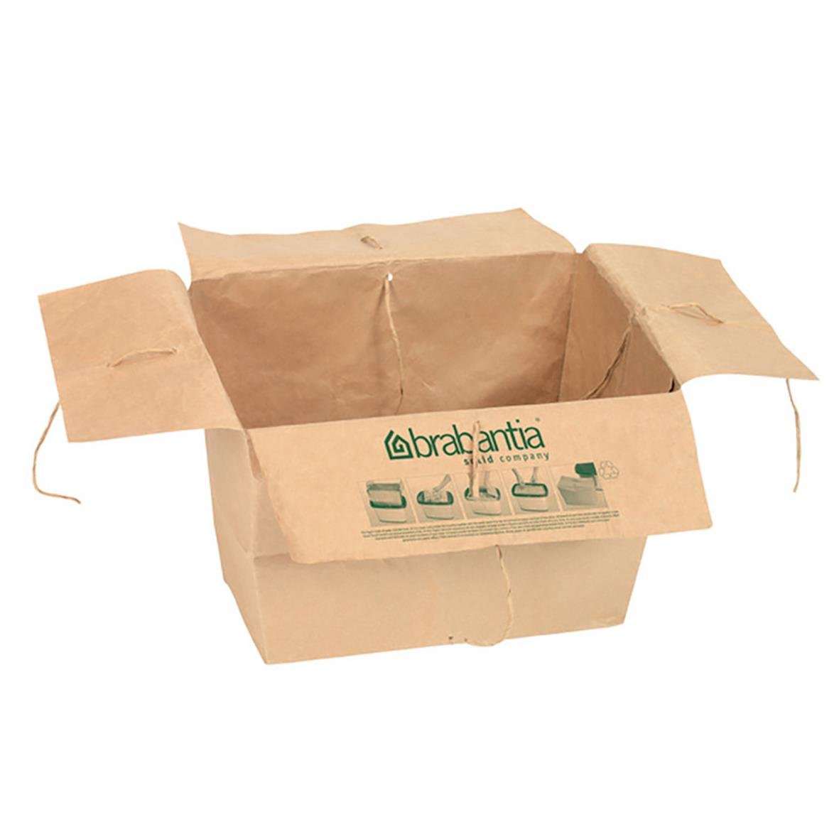 Papperspåse Brabantia PerfectFit 10L öppen och tom