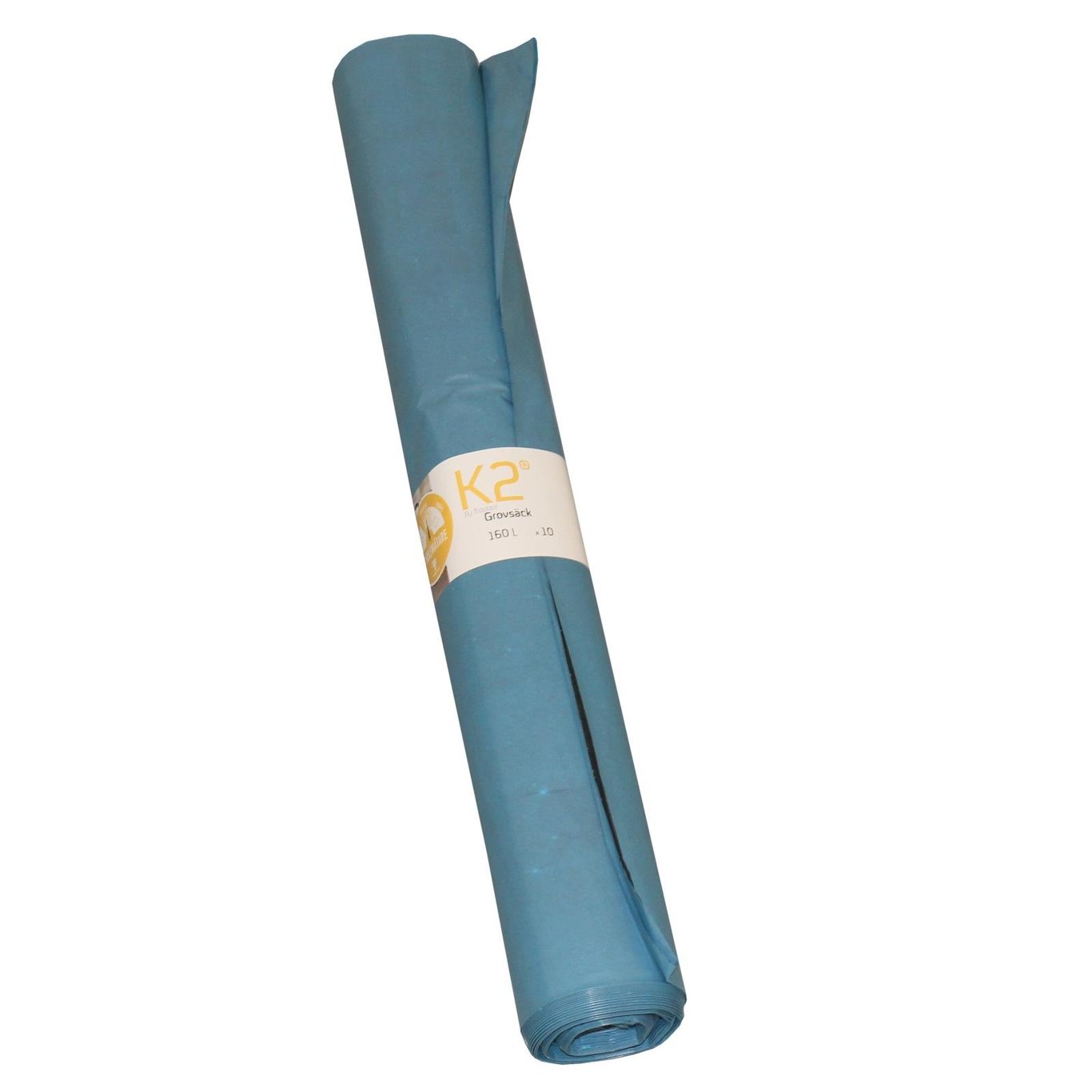 Blå sopsäck K2 Coex LLD 160L 41my, 800x1250mm, rullad