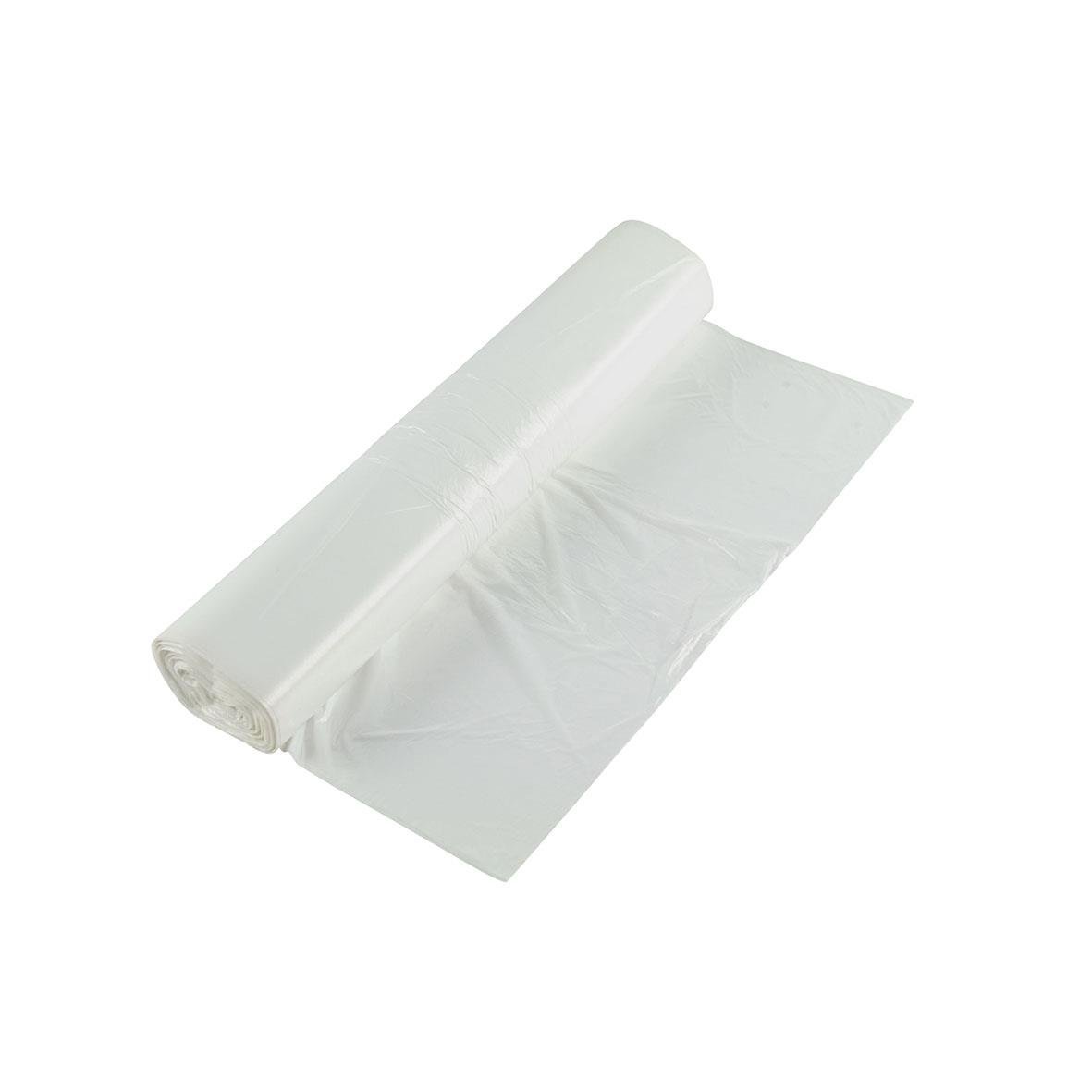 Vit soppåse HDPE 30L 8my 510x570mm, rullad