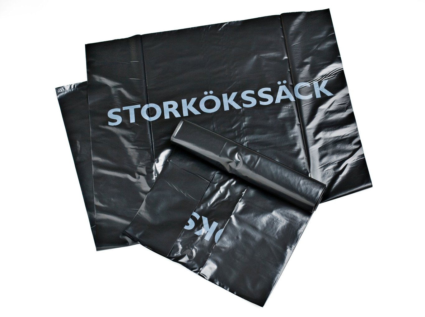 Sopsäck PolyREG LD Matavfall 125L 80my Svart 750x1150mm 61200056_1