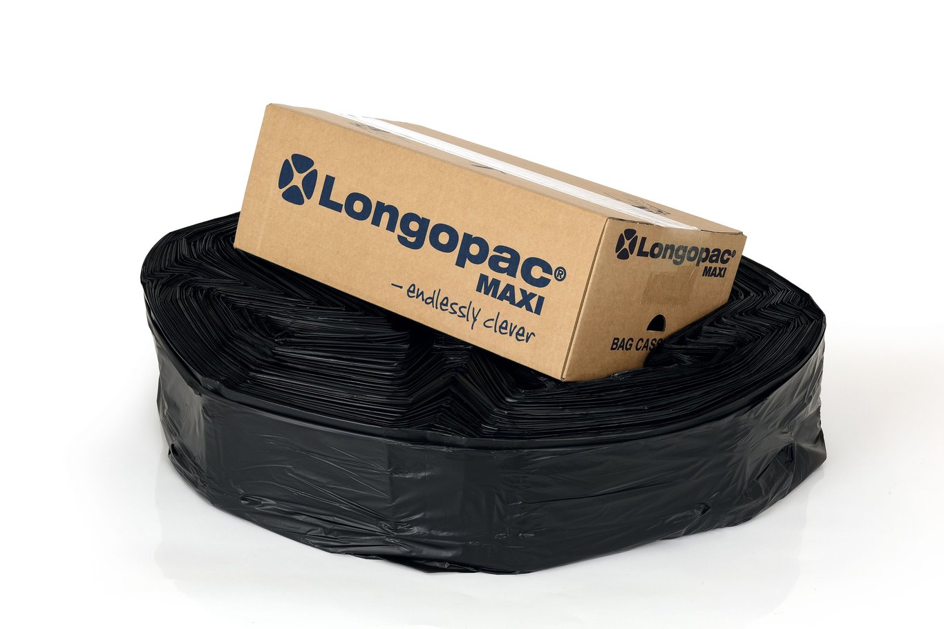 Sopsäcksslang Longopac Maxi Standard Svart Ø570mm x 110m 61200069