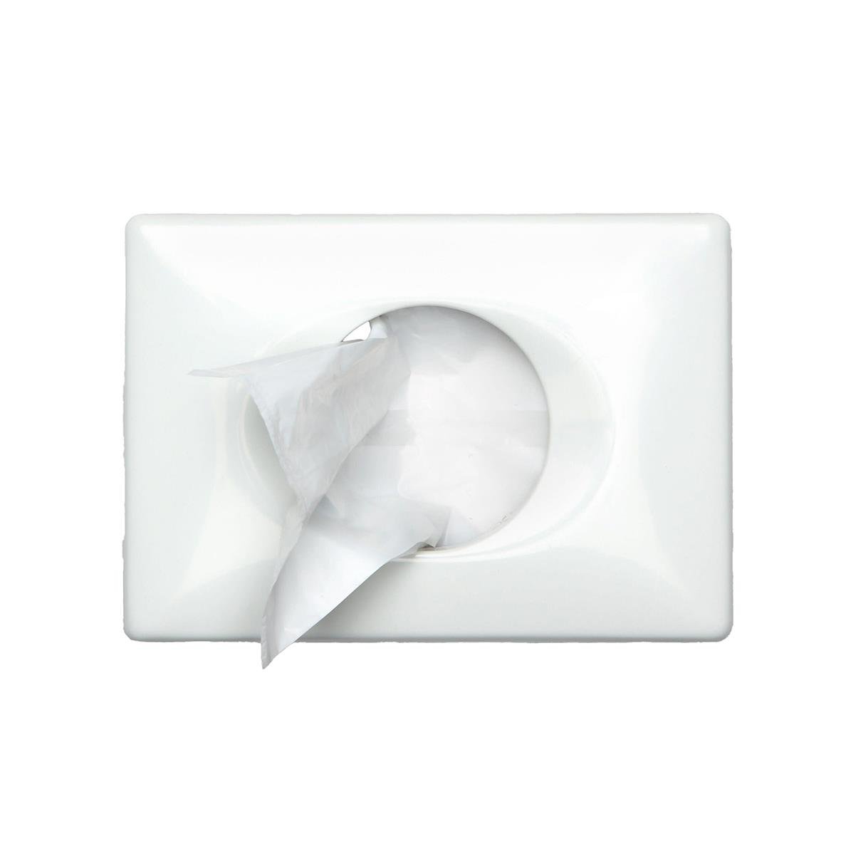 Vit sanitetspåse Tork B5 1L i plastbehållare