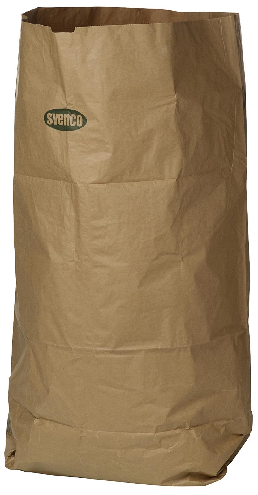 Stor papperssopsäck med Svenco-etikett, mått 1050x1180x400mm, kapacitet 350L