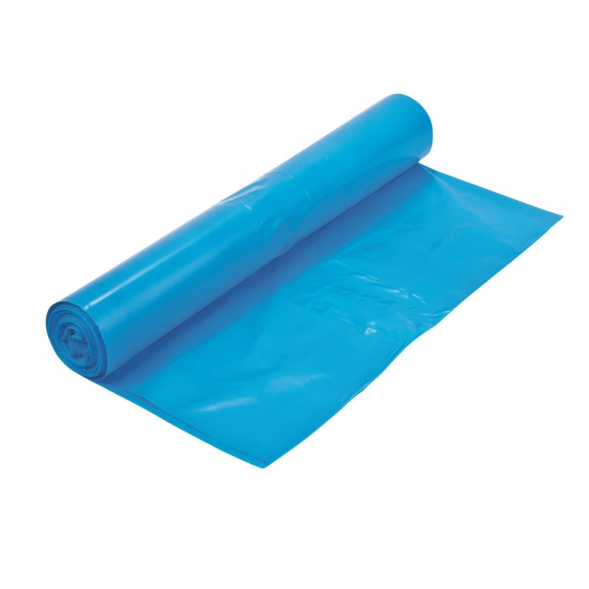 Blå och vit sopsäck P3 LLD 240L 75my, 870x1400mm, rullad