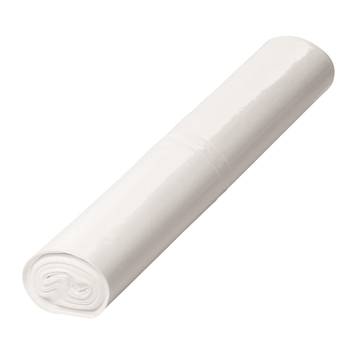 Vit soppåse av HDPE Basko 20 40L 10my, 560x600mm, rull