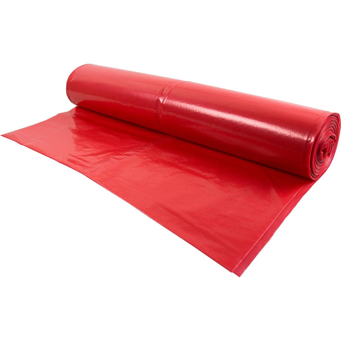 Röd källsorteringssäck Polyprima LD 125L 50my, 750x1150mm