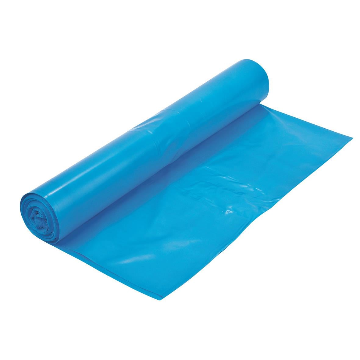 Blå och vit sopsäck P3 LLD 410L 80my, 1100x1450mm, rullad