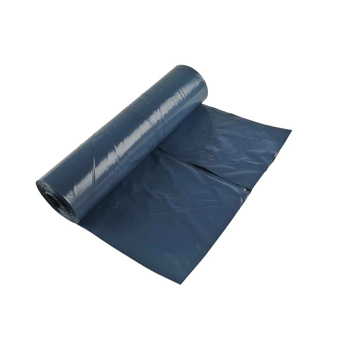 Blå/svart sopsäck Polycoex LD 240L 70my, 870x1400mm, rull