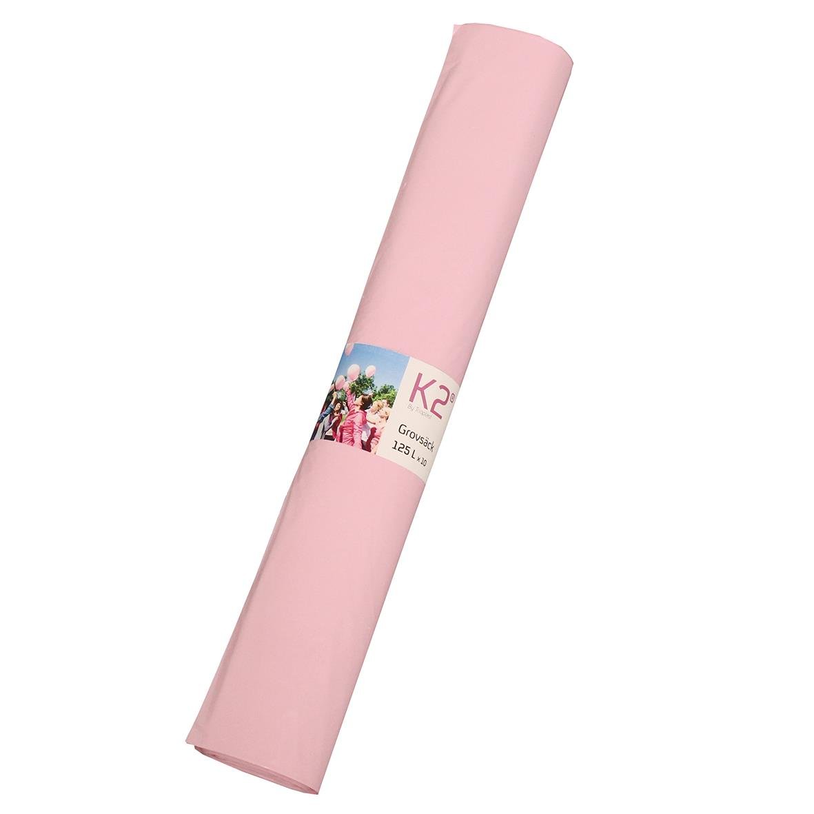 Rosa sopsäck LLD Antistat 125L 60my 400x1150mm i rulle