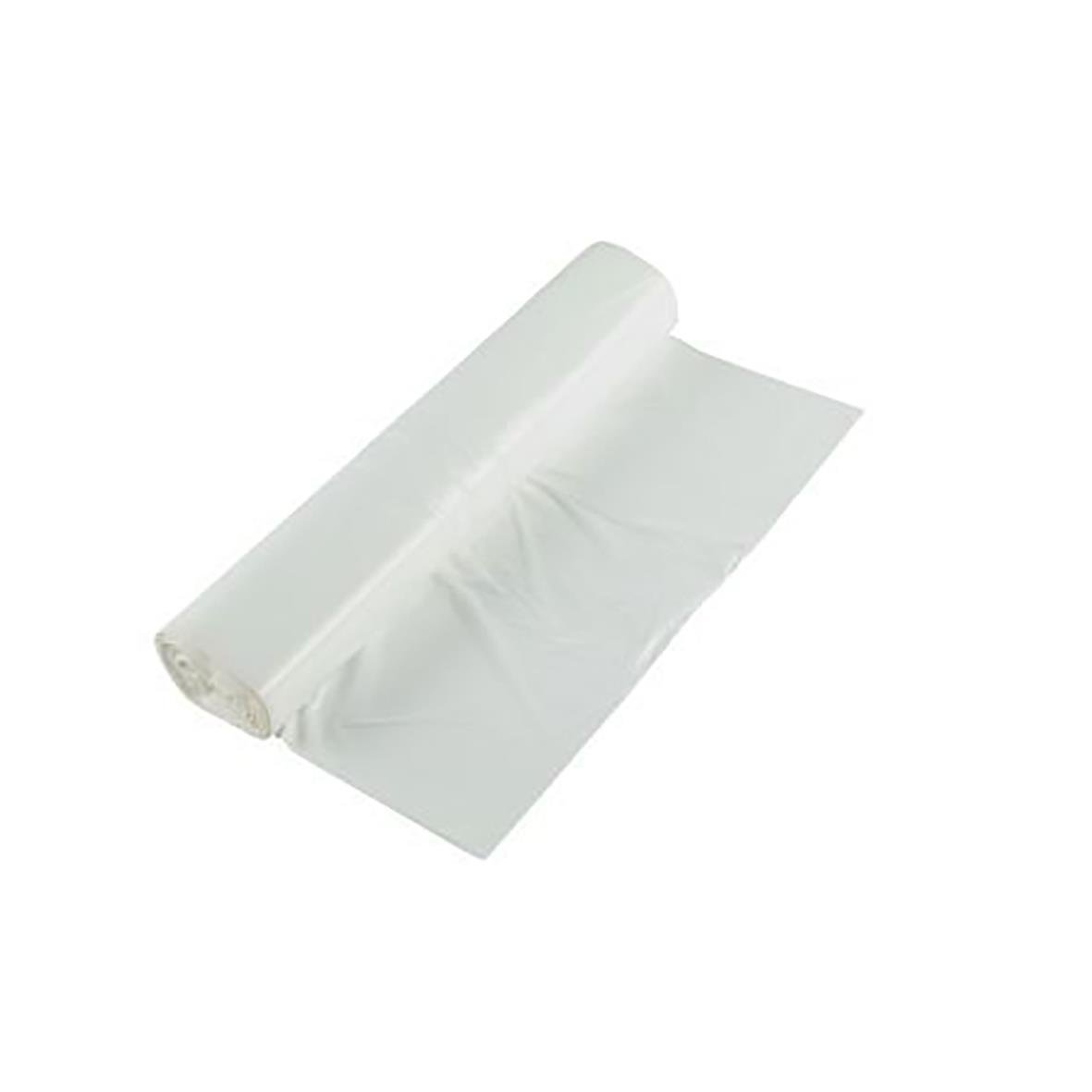 Vit soppåse HDPE 30L 10my 510x570mm, rullad för enkel användning