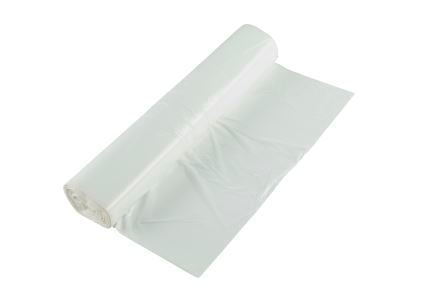 Vit soppåse HDPE 30L 10my 510x570mm, rullad för enkel användning