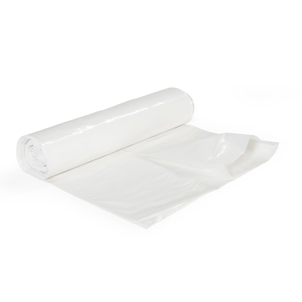 Vit sopsäck Polyreg LDPE 125L 40my, 750x1150mm, rullad