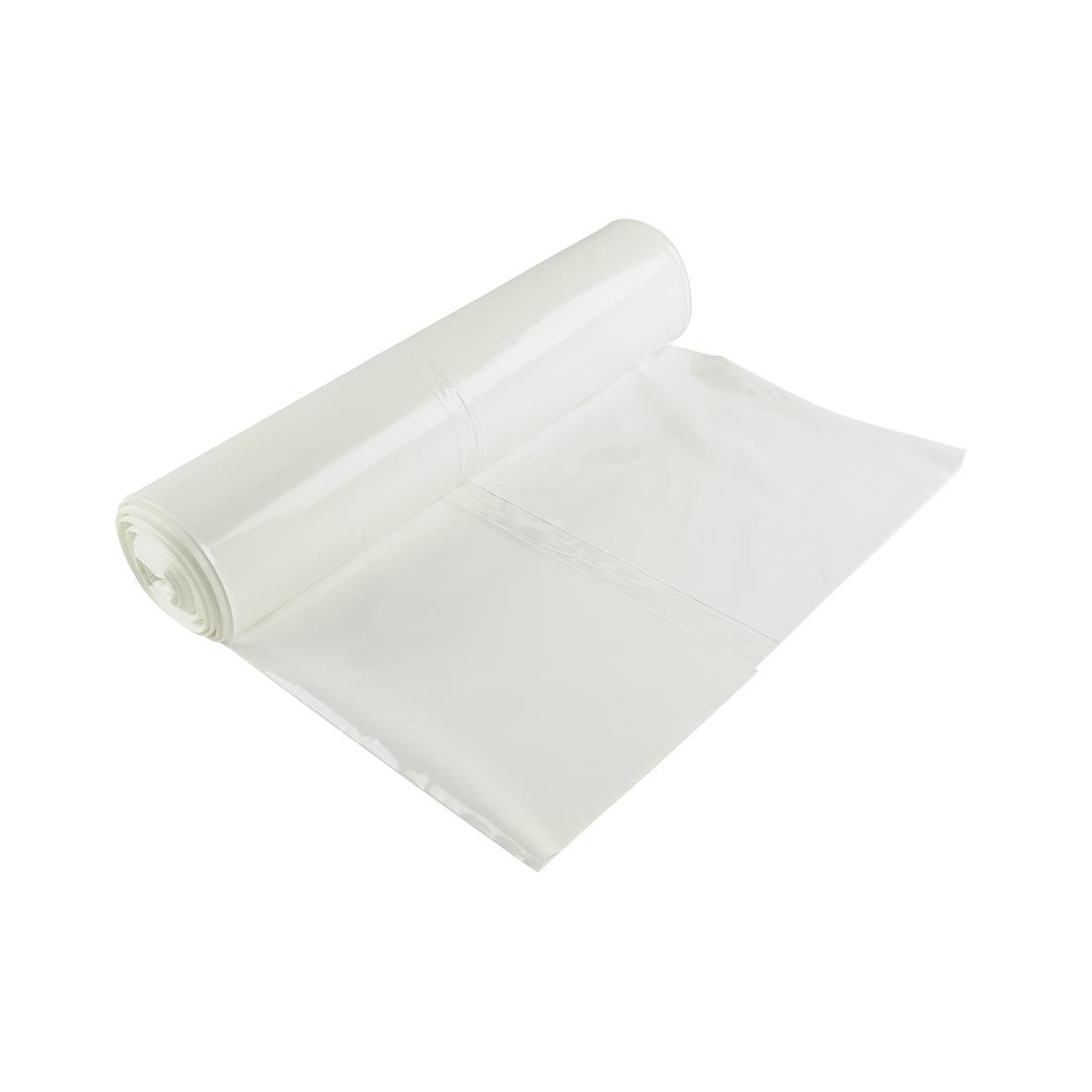 Vit sopsäck Polyprima LD 60L 45my 550x900mm, rullad