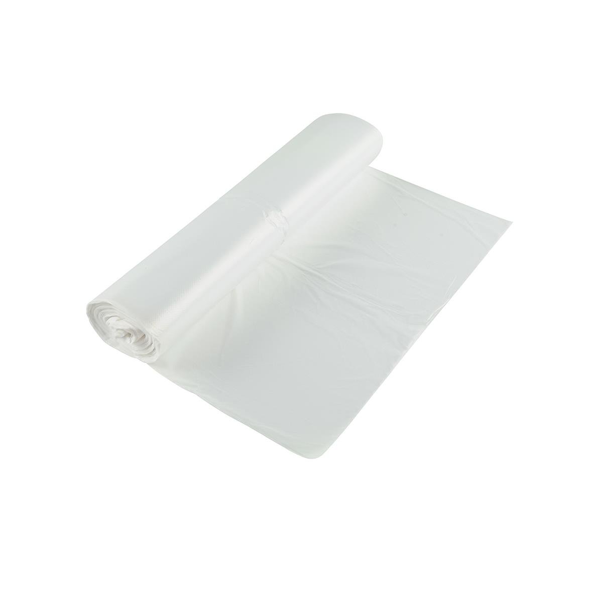 Vit soppåse HDPE 35L 10my 600x600mm, rullad