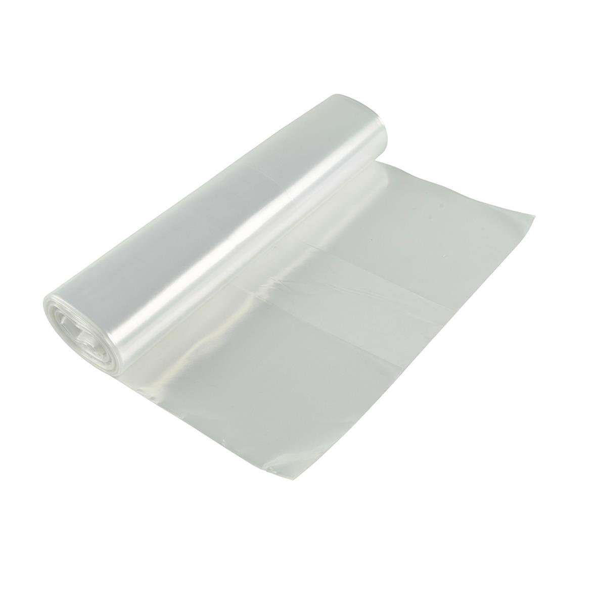 Transparent sopsäck av LDPE 125L, 40my, 750x1150mm, delvis rullad