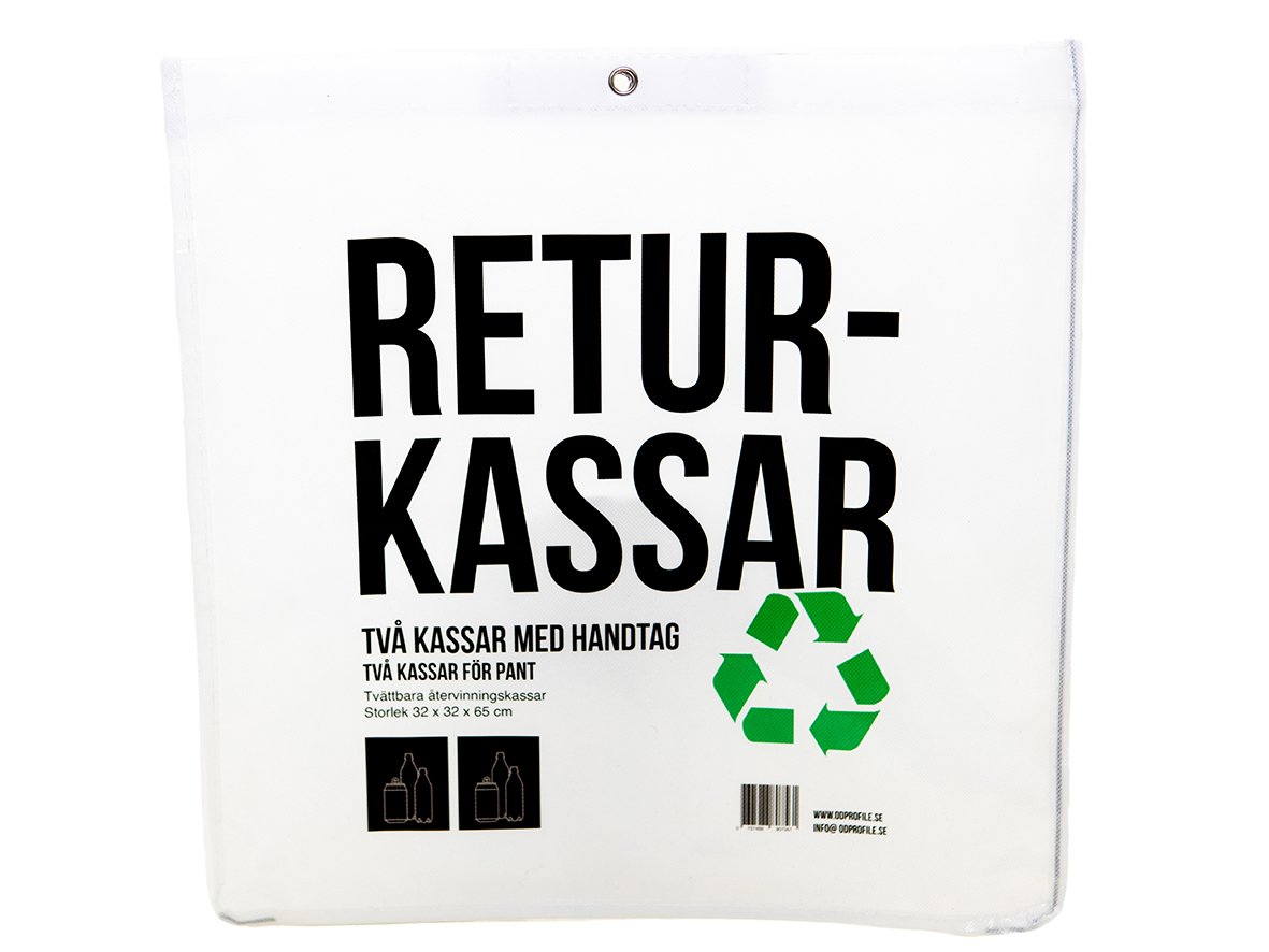 Pantsäck Panten 320x320x650mm med returkassar och handtag