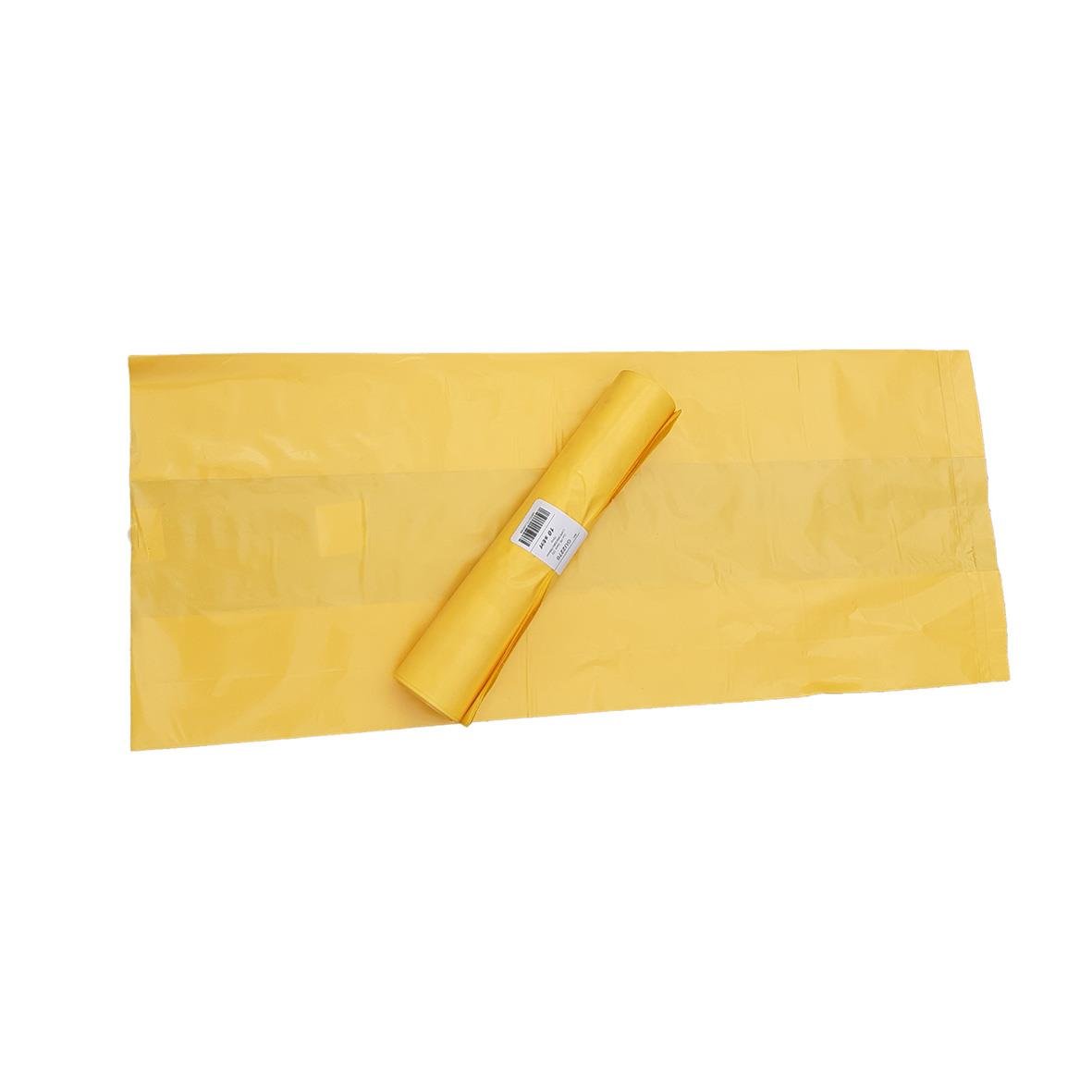 Gul soppåse LDPE 22L 70my 500x700mm, rullad