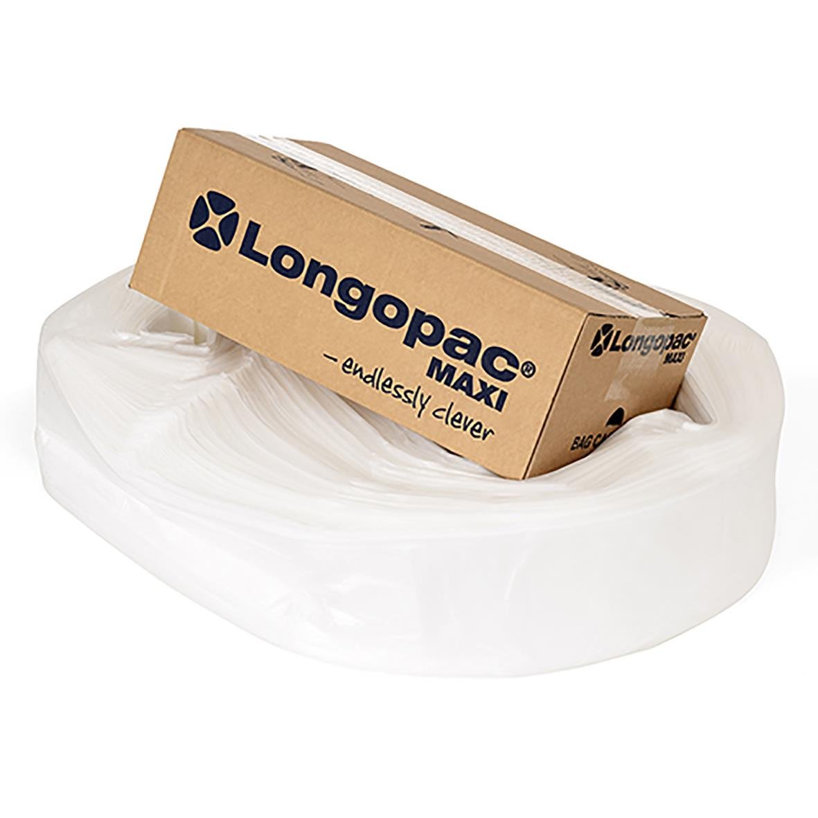 Sopsäcksslang Longopac Maxi Strong transparent 90m med kartong