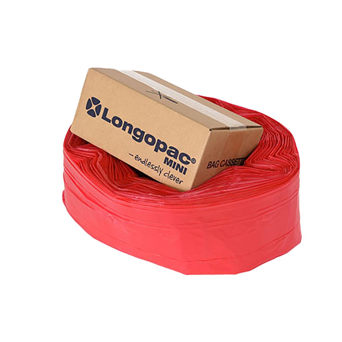 Sopsäcksslang Longopac Mini Strong Röd Ø357mm x 45m 61200525