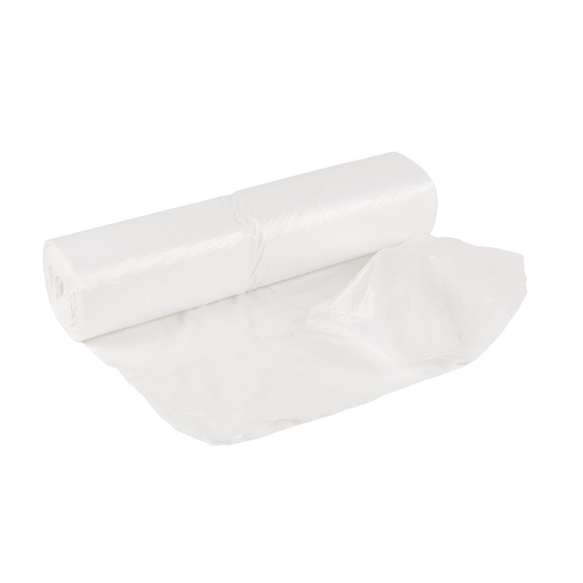 Vit soppåse AllOffice LLD 30L 12my, 510x570mm, rullad