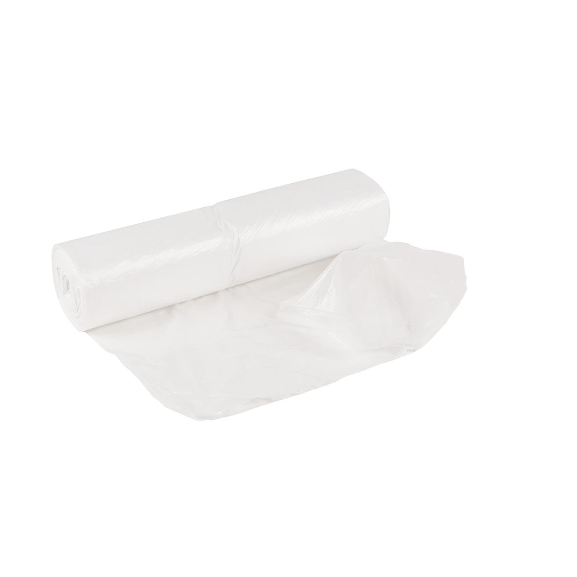 Vita pappersservetter eller servetter rullade och utbredda på en vit bakgrund