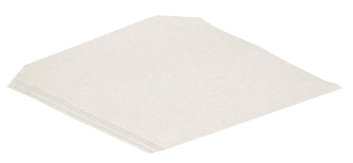 Kaffefilter Abena Pyramid 220 i vitt, rektangulärt filter för kaffebryggning