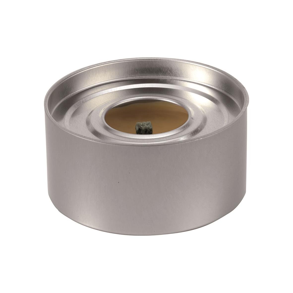 Marschall med lock i silverfärg, diameter 100mm, höjd 8h