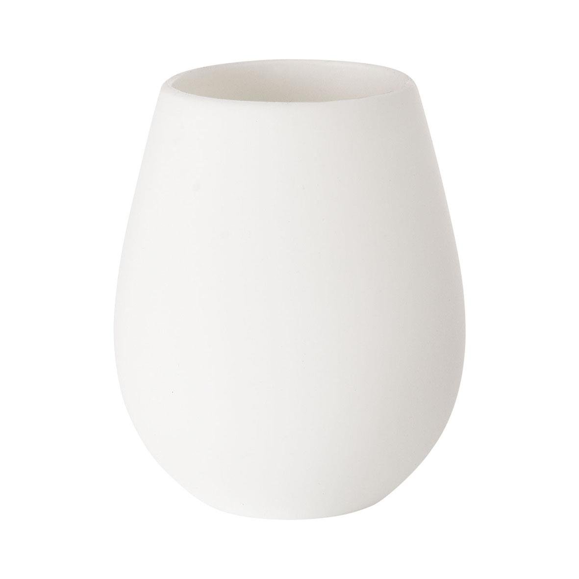 Vit ljushållare i silikon för LED-ljus, 103xØ85mm