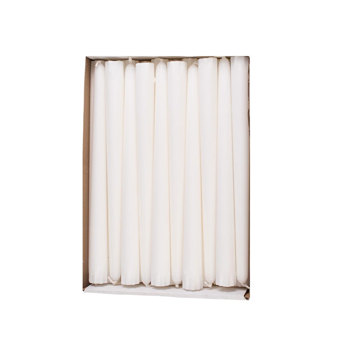 Antikljus Anton Stearin 7h Vit 25cm i förpackning