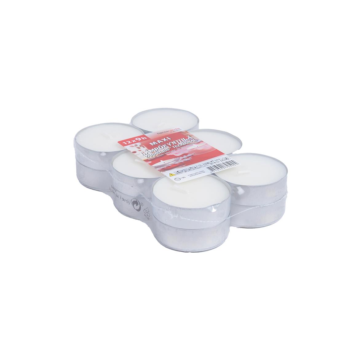 Värmeljus Anton 9h Vit 58mm pack med flera värmeljus