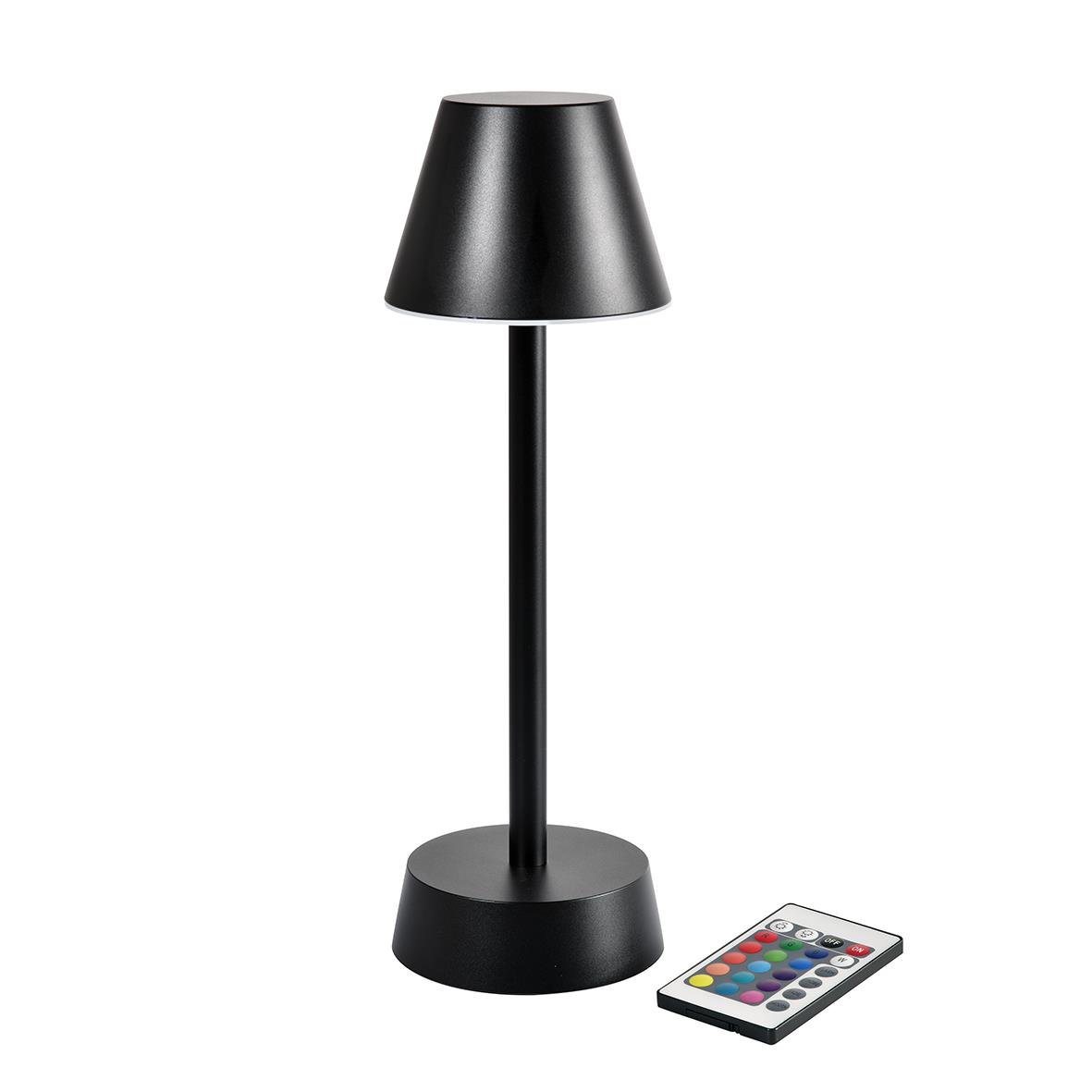 Bordslampa LED Duni Zelda i grafitfärg med fjärrkontroll